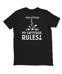 My Catitude Rules T-shirt Mens Fitted Tee