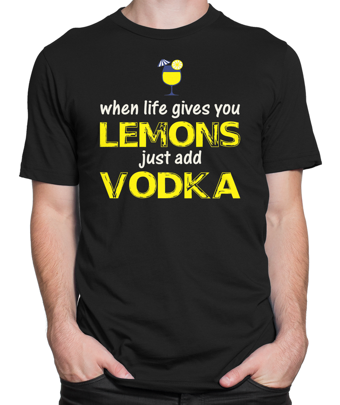 Just Add Vodka T-shirt Mens Fitted Tee