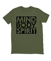 Mind Body Spirit T-shirt Mens Fitted Tee