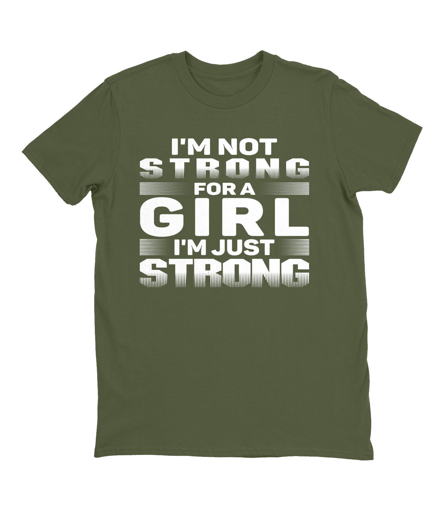 Strong Girl T-shirt Mens Fitted Tee