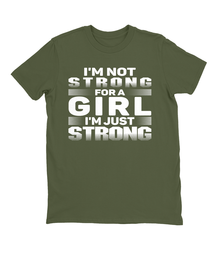 Strong Girl T-shirt Mens Fitted Tee