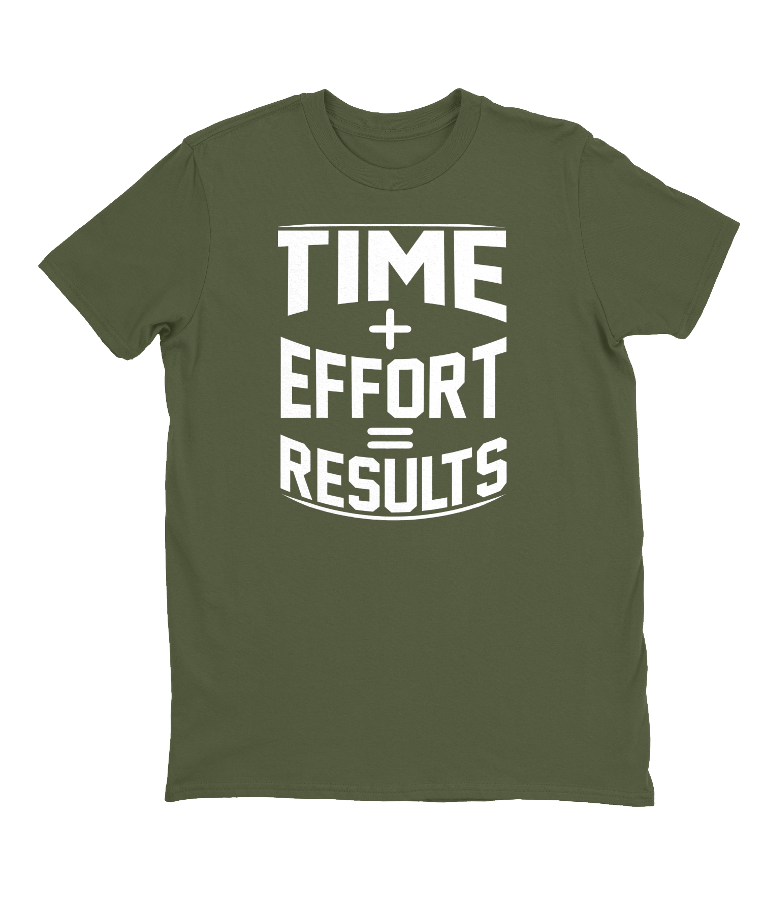 Time + Effort = Results T-shirt Mens Fitted Tee