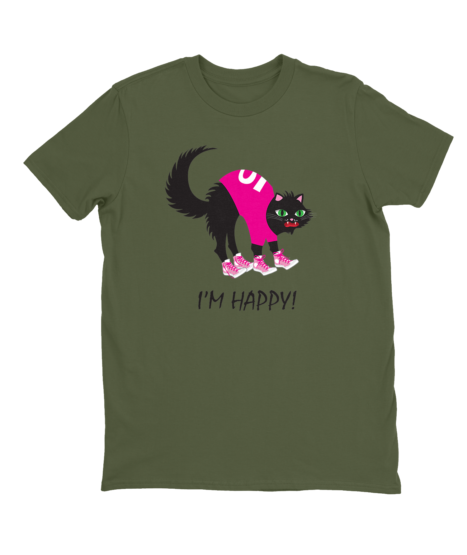 I'm Happy T-shirt Mens Fitted Tee