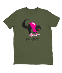 I'm Happy T-shirt Mens Fitted Tee