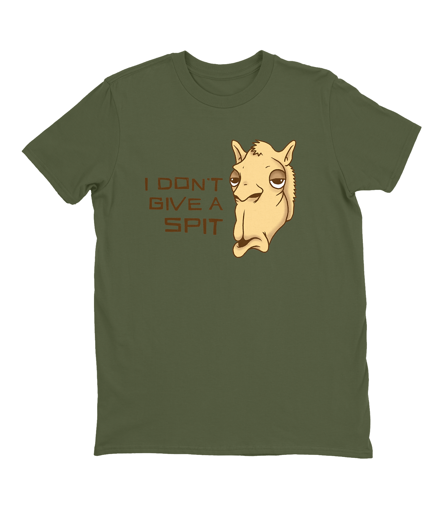 I Don't Give A Spit T-shirt Mens Fitted Tee