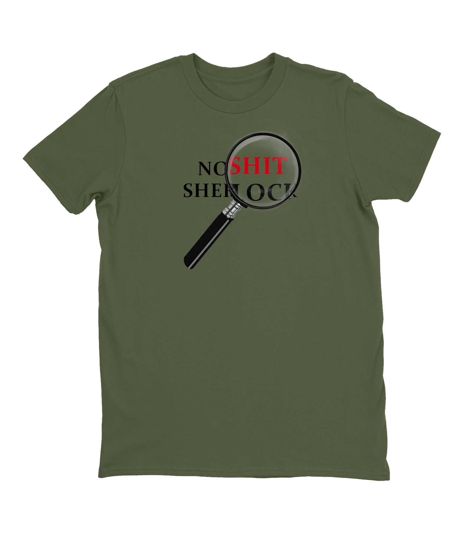 No Shit Sherlock T-shirt Mens Fitted Tee
