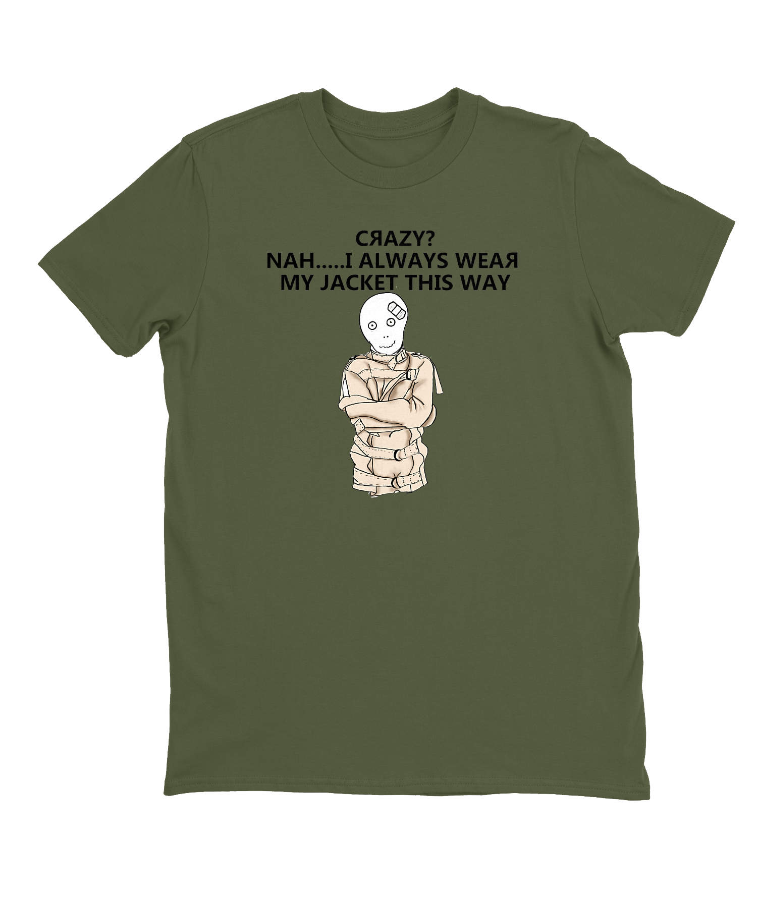 Crazy? T-shirt Mens Fitted Tee