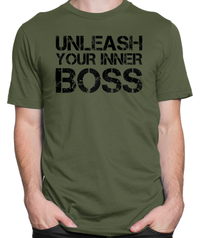 Unleash Your Inner Boss T-shirt Mens Fitted Tee