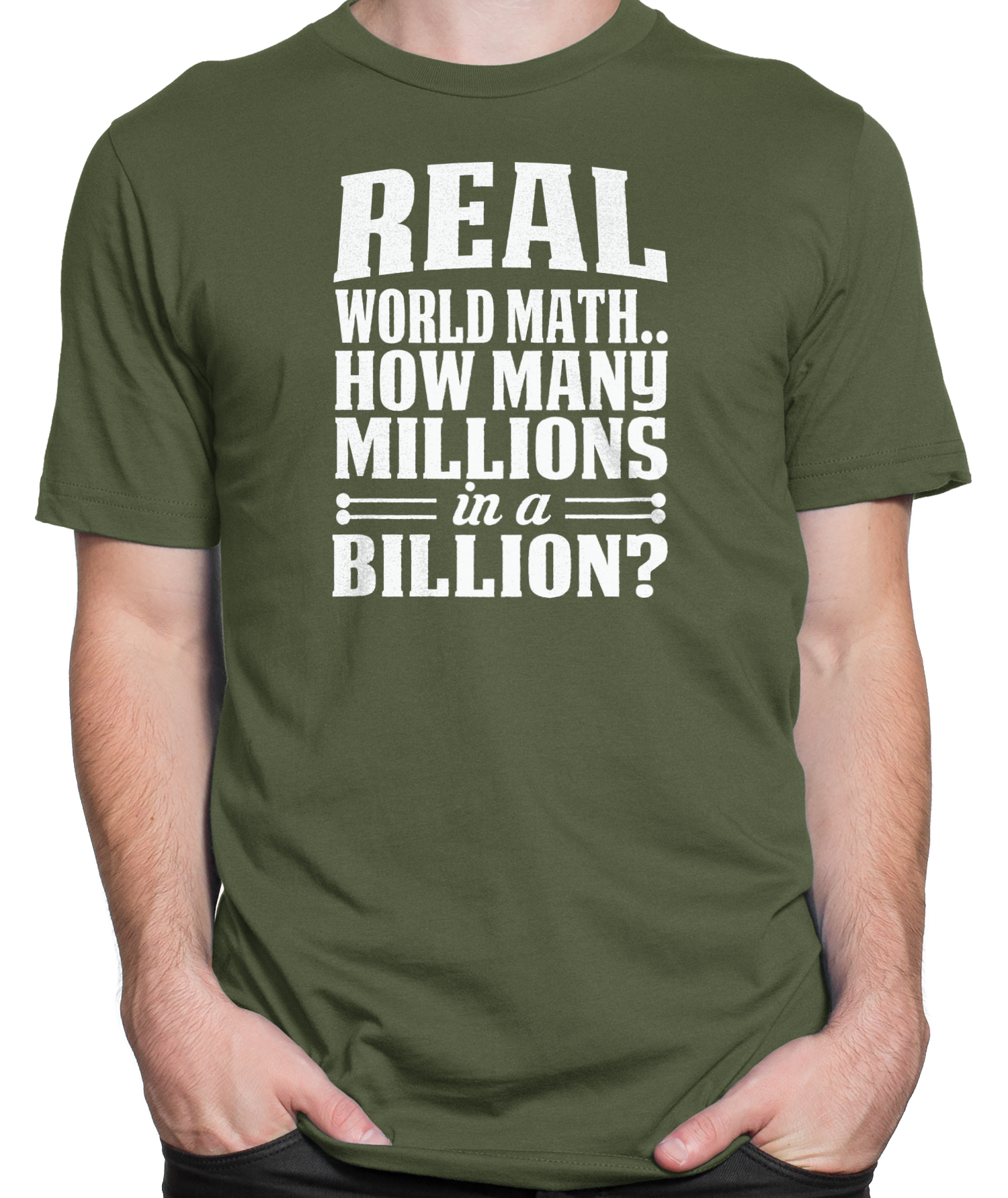 Real World Math T-shirt Mens Fitted Tee