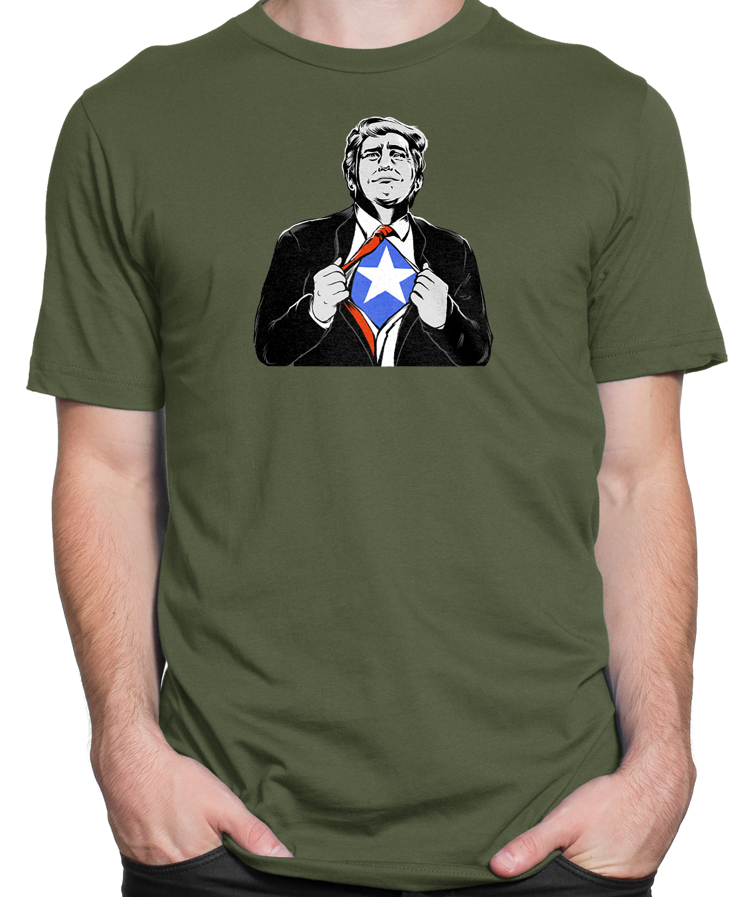 Super Trump T-shirt Mens Fitted Tee