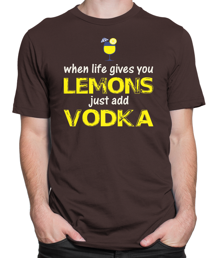 Just Add Vodka T-shirt Mens Fitted Tee