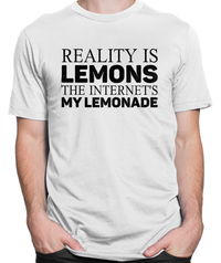 Reality Is Lemons T-shirt Mens Fitted Tee