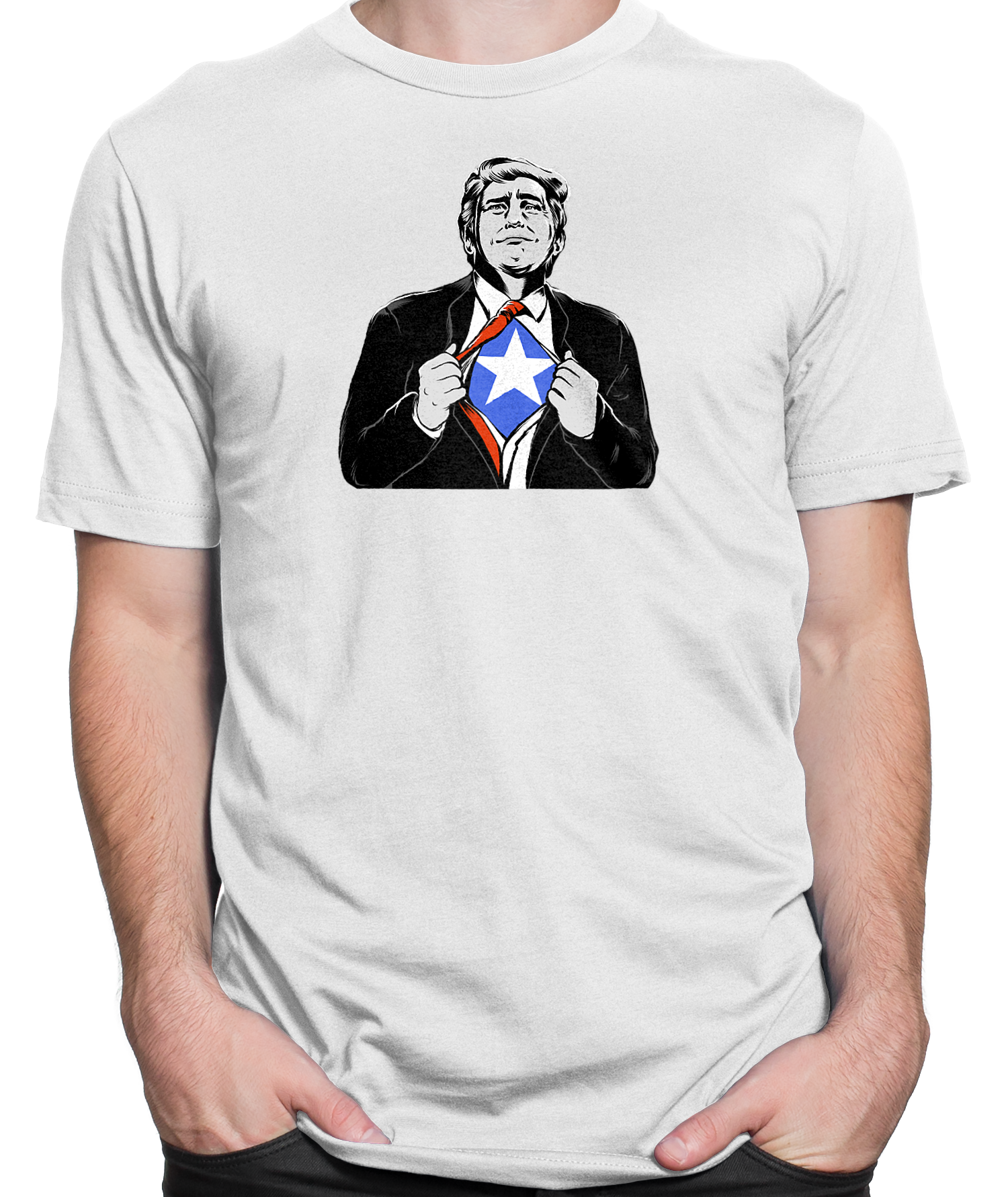 Super Trump T-shirt Mens Fitted Tee