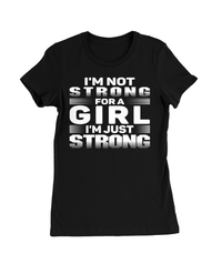 Strong Girl T-Shirt Womens Fitted Tee