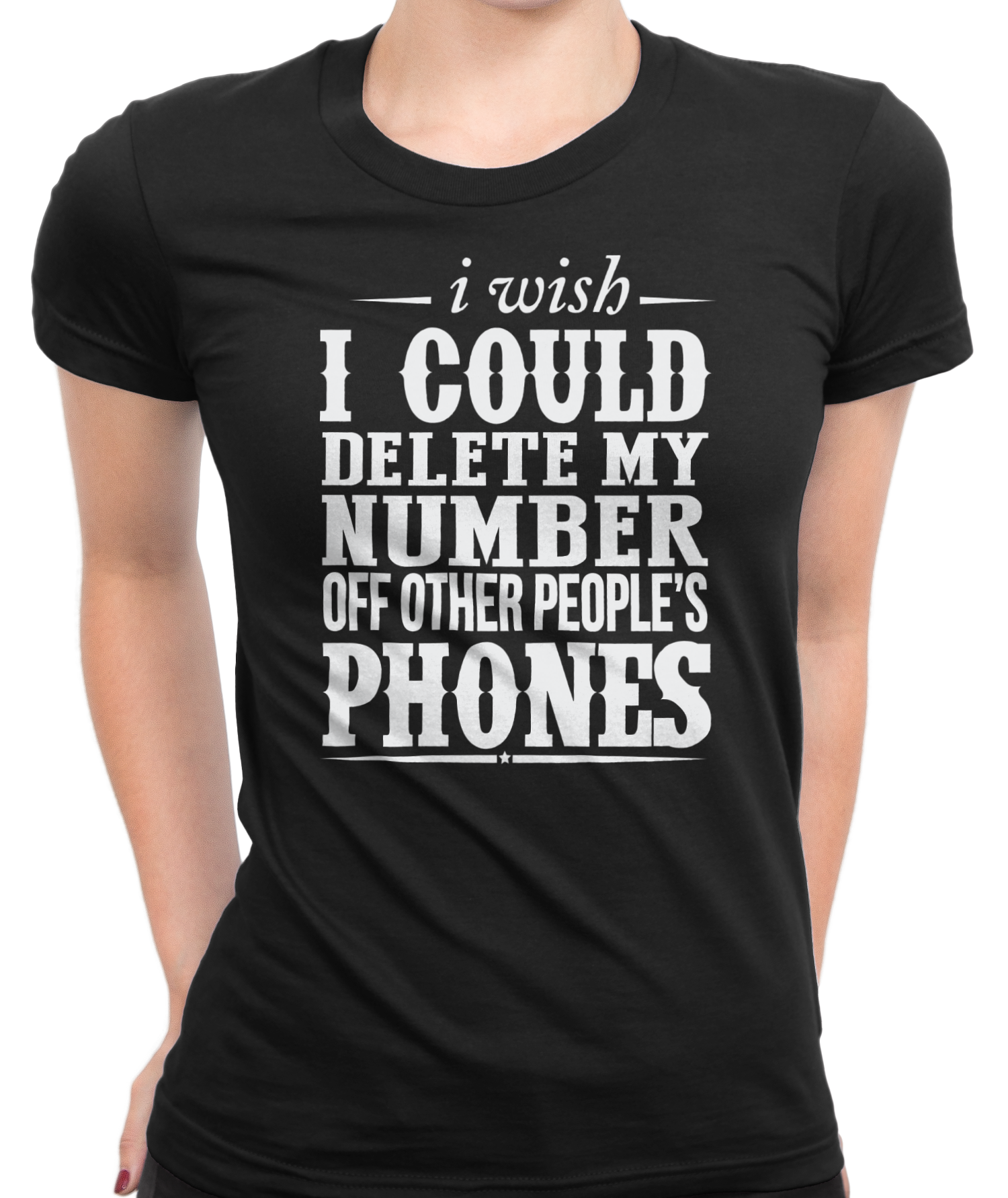 Other People's Phones T-Shirt Womens Fitted Tee