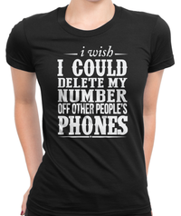 Other People's Phones T-Shirt Womens Fitted Tee