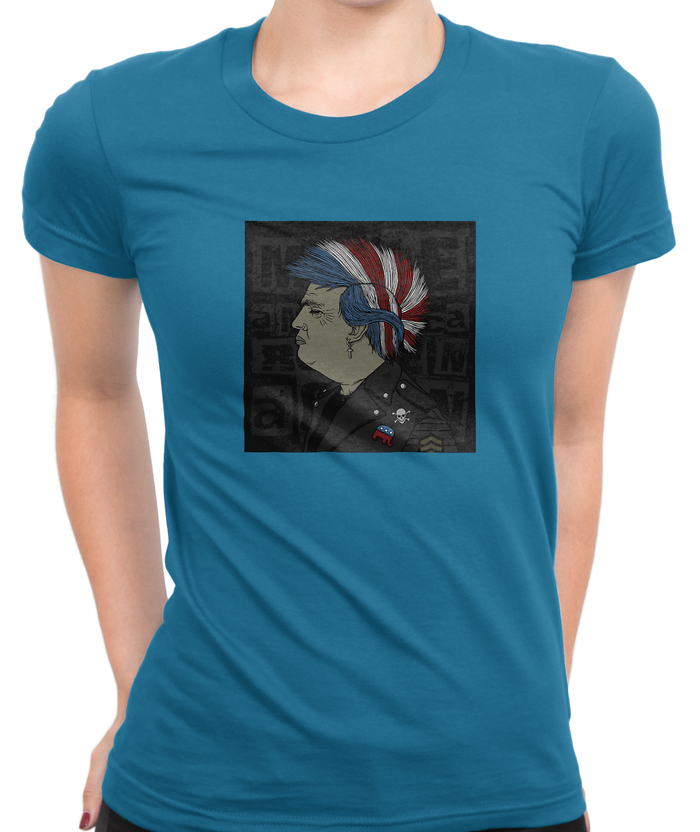 Punk Trump T-Shirt Womens Fitted Tee