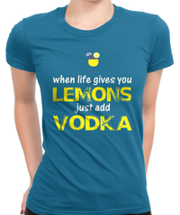 Just Add Vodka T-Shirt Womens Fitted Tee