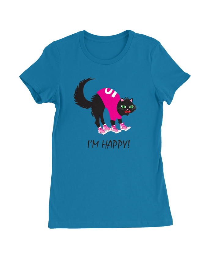I'm Happy T-Shirt Womens Fitted Tee