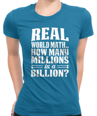 Real World Math T-Shirt Womens Fitted Tee