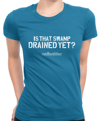 Swamp Drained Yet? T-Shirt Womens Fitted Tee