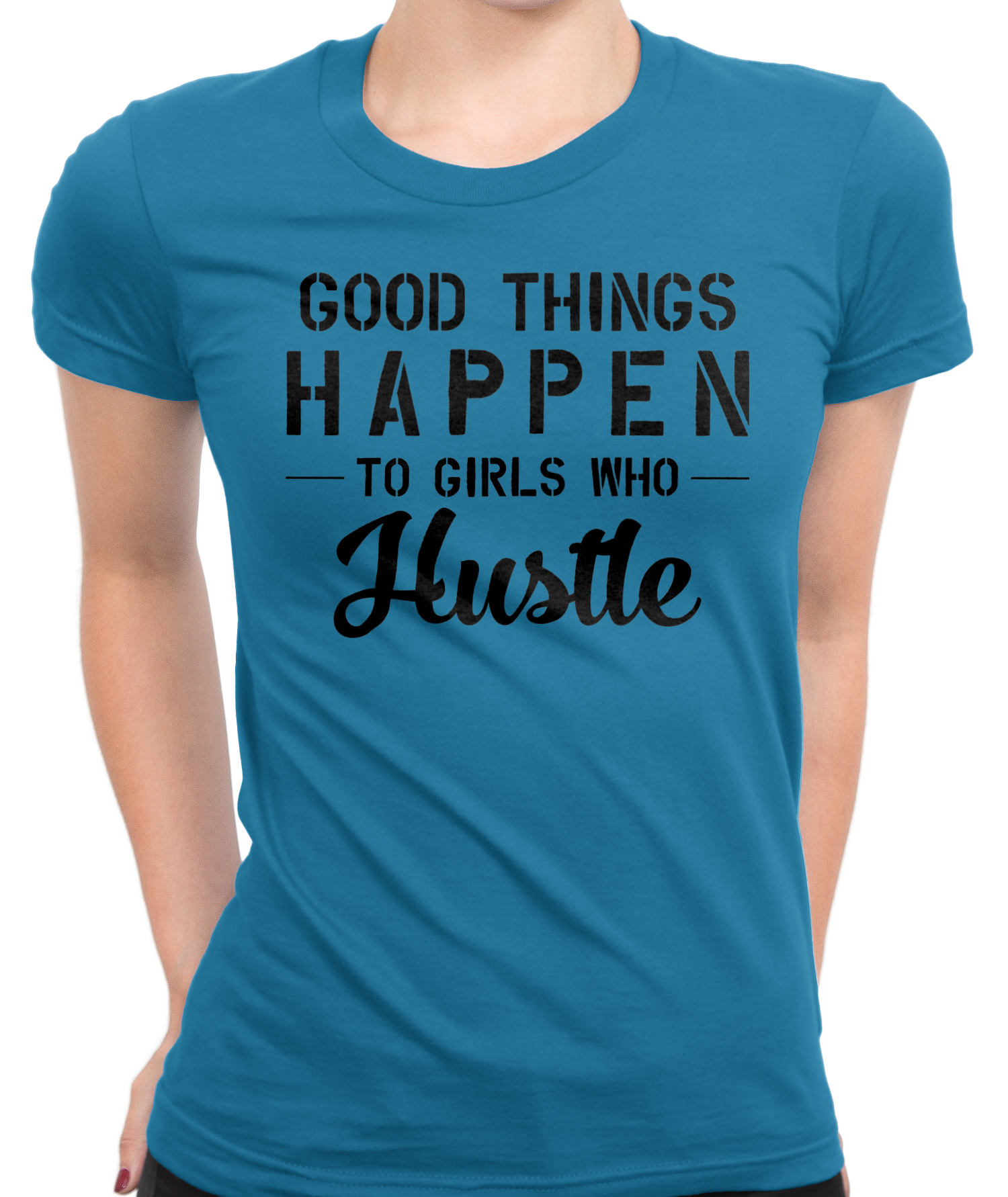 Girls Who Hustle T-Shirt Womens Fitted Tee