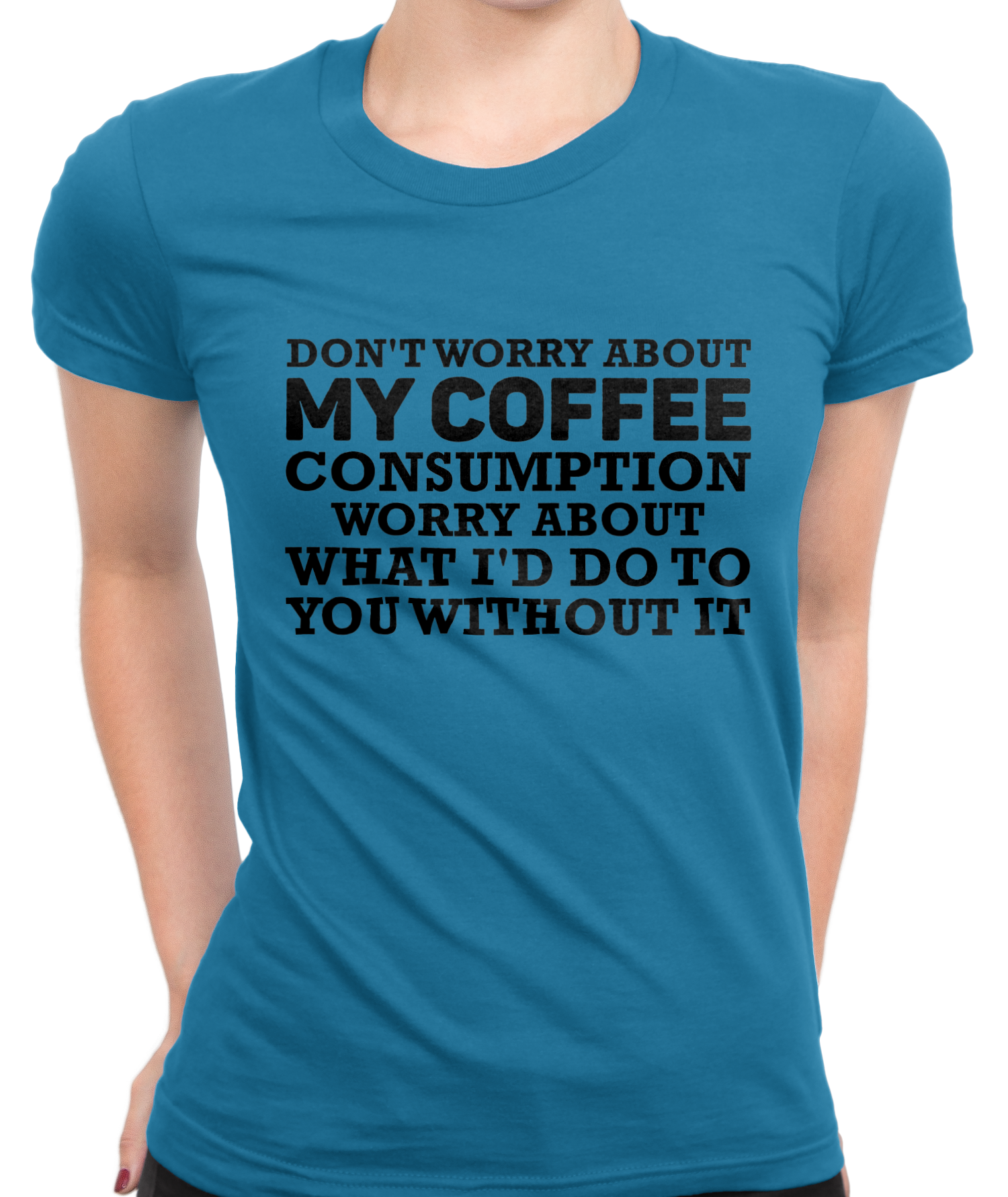 My Coffee Consumption T-Shirt Womens Fitted Tee