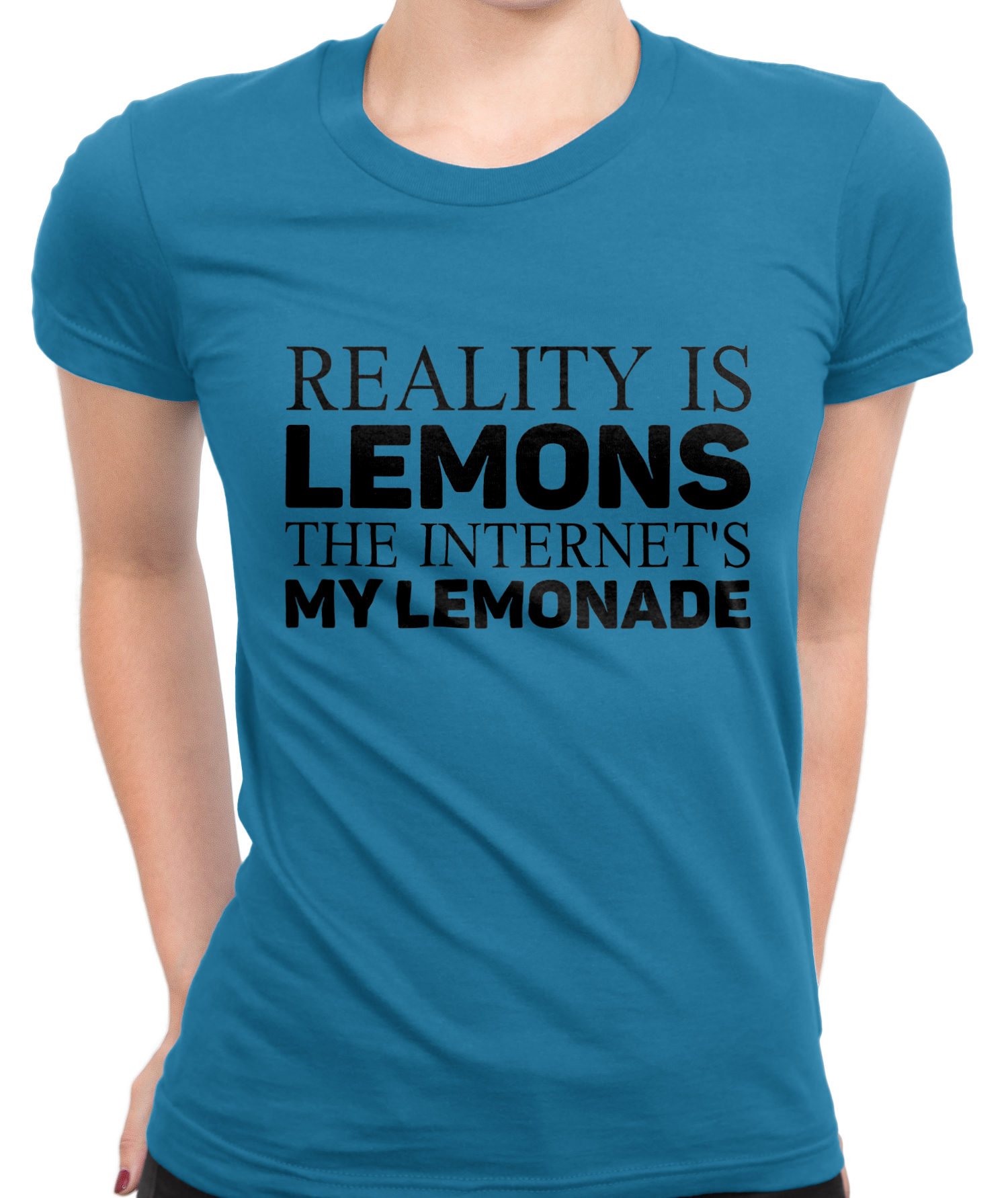 Reality Is Lemons T-Shirt Womens Fitted Tee