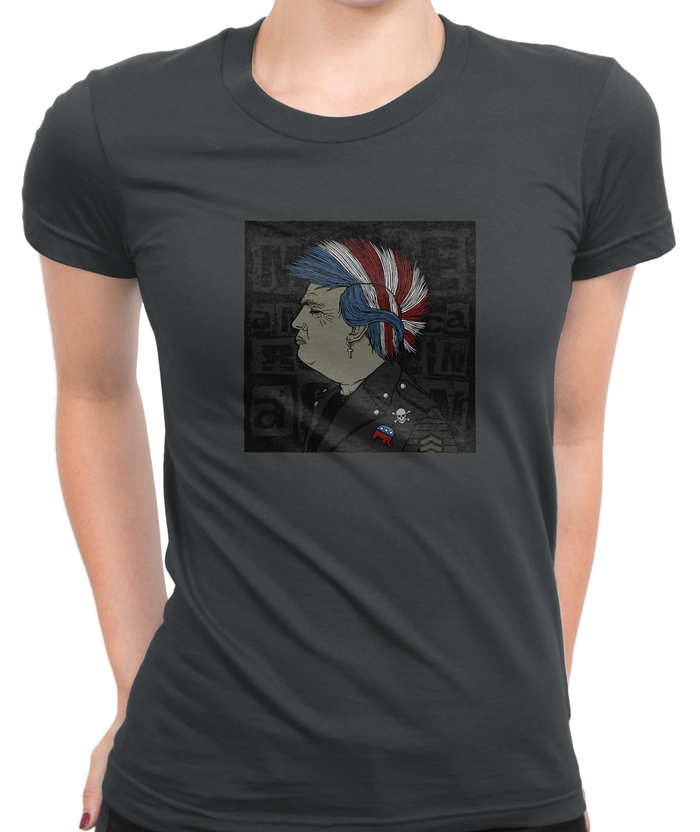 Punk Trump T-Shirt Womens Fitted Tee