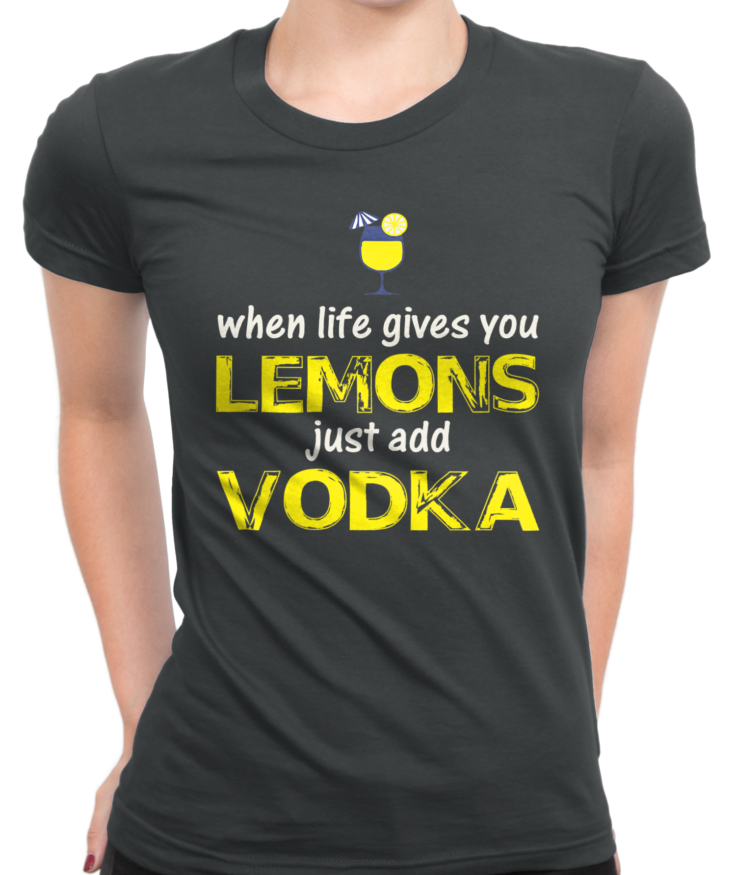 Just Add Vodka T-Shirt Womens Fitted Tee