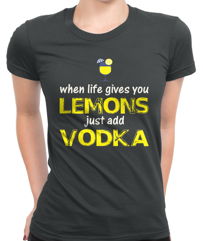 Just Add Vodka T-Shirt Womens Fitted Tee