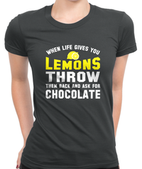 Ask For Chocolate T-Shirt Womens Fitted Tee