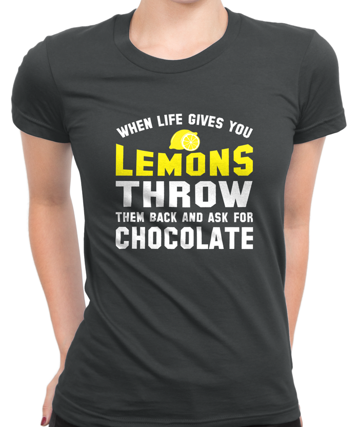 Ask For Chocolate T-Shirt Womens Fitted Tee