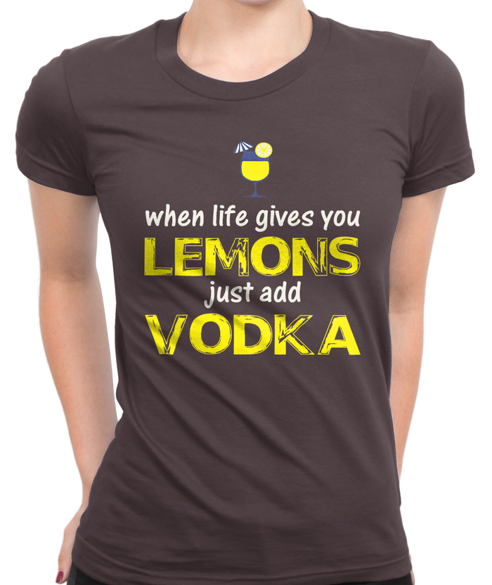 Just Add Vodka T-Shirt Womens Fitted Tee