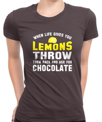 Ask For Chocolate T-Shirt Womens Fitted Tee