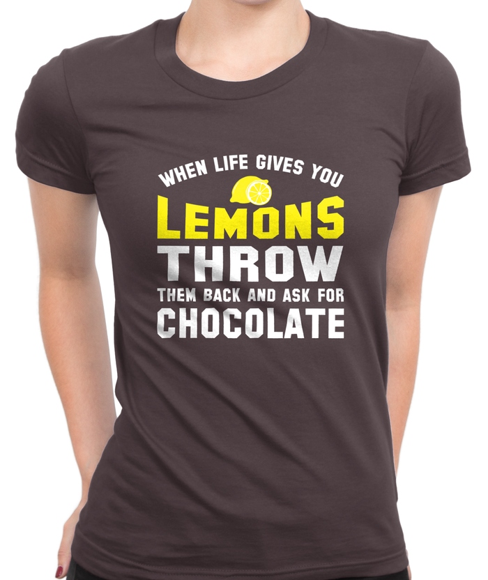 Ask For Chocolate T-Shirt Womens Fitted Tee