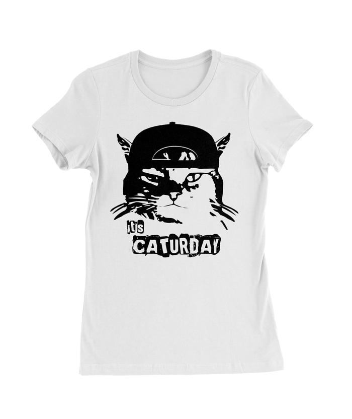 It's Caturday T-Shirt Womens Fitted Tee
