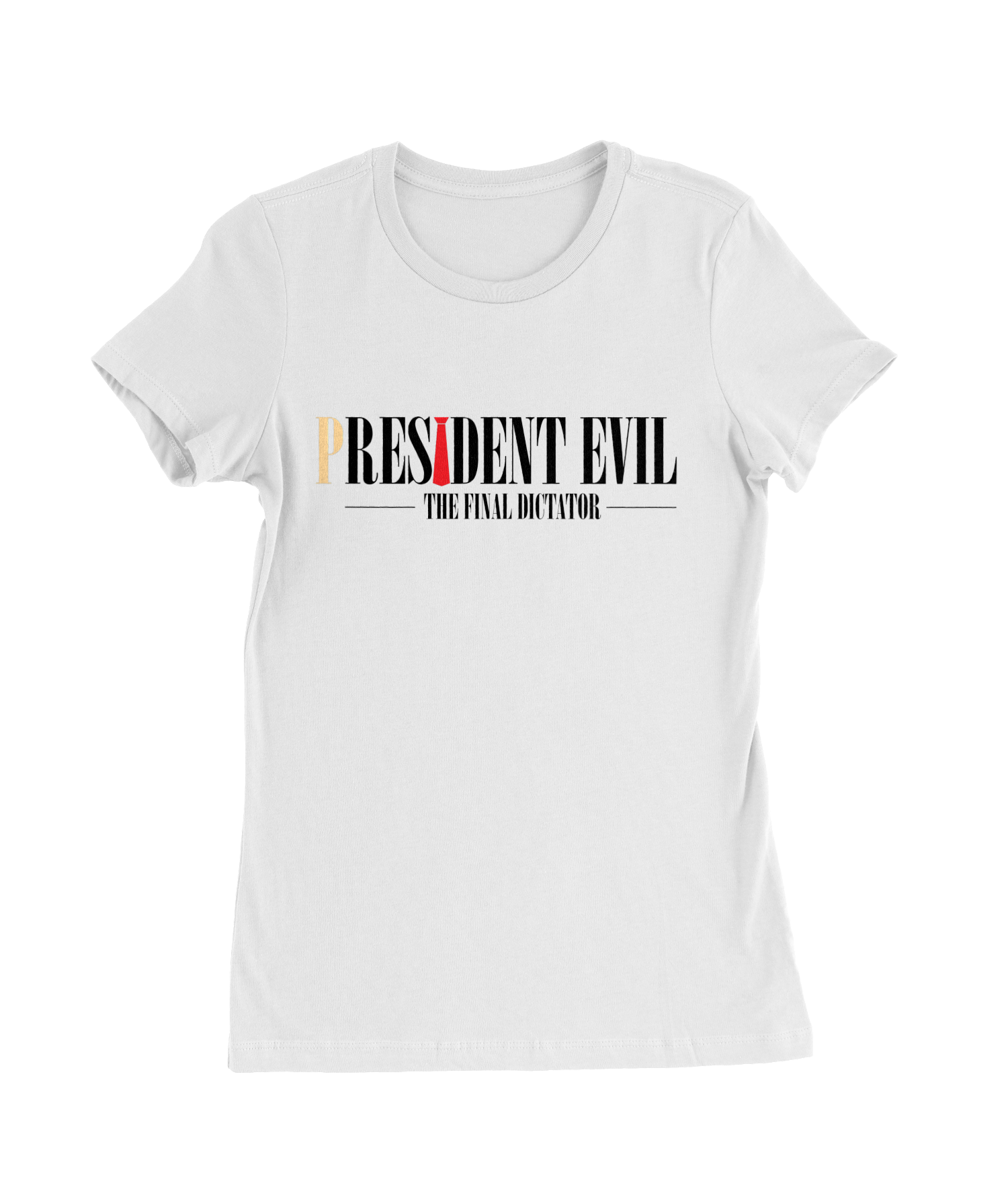 President Evil T-Shirt Womens Fitted Tee