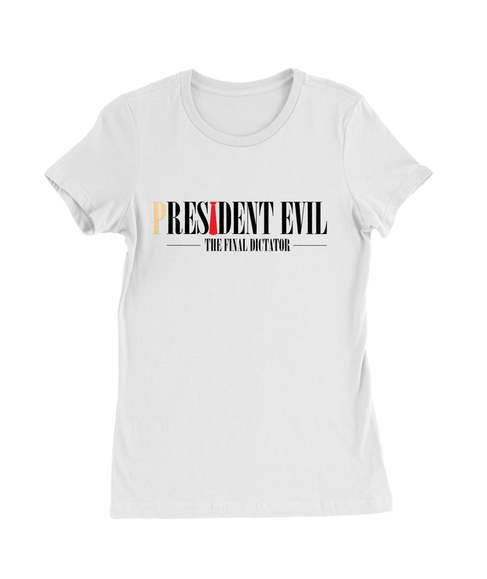 President Evil T-Shirt Womens Fitted Tee
