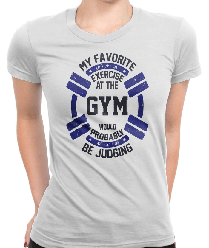 My Favorite Exercise T-Shirt Womens Fitted Tee